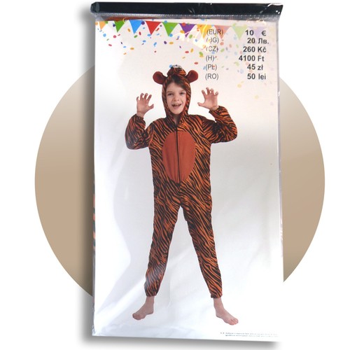 Kinder tiger kostüm overall - tiger,