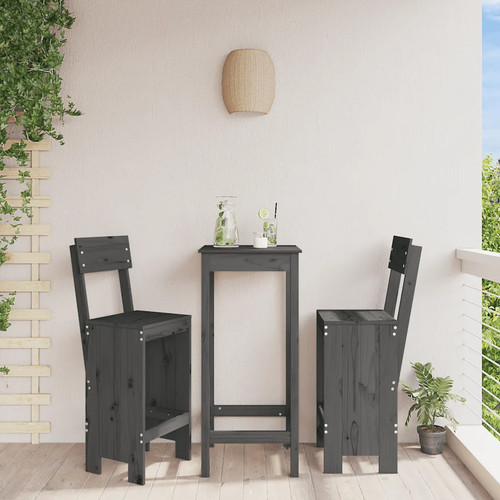 Barhocker 2er set - barhocker, massivholz