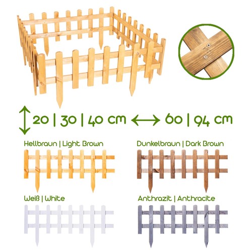 Steckzaun holz gartenzaun - steckzaun,