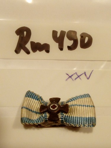 Bandschleife rot kreuz - bandschleife,