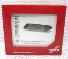 HERPA Zubehör 1:87/H0 Warnbalken Hella RTK-7, blautransparent (10 Stück) #053419