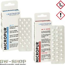 KATADYN MICROPUR CLASSIC / FORTE BW WASSERAUFBEREITUNG WASSERENTKEIMUNG TABLETTE