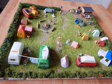 Diorama Modellbahn H0 "Campingplatz"