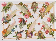 1 B.Glanzbilder Poesie Blumen