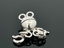 WASSERFALL MAGNETSCHLIESSE AUS 925/- SILBER RHODINIERT SCHMUCKJAGD