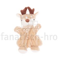 PUSBLU Handpuppe Reh Baby Kuscheltier Handpuppen Spielzeug Spieltier beige