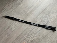 Schlüsselband Lanyard Karabiner Keyholder DREWAG Dresden schwarz