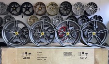 Original Ferrari 458 Speciale APERTA Kit Of  WHEELS Forged 20 Grey Brand New