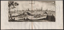Straubing Niederbayern Bayern Ansicht Kupferstich engraving Merian 1650