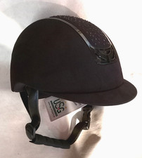 USG COMFORT Glory Reithelm / Reitkappe mit Glitzersteinen Gr. XS 49 50 51