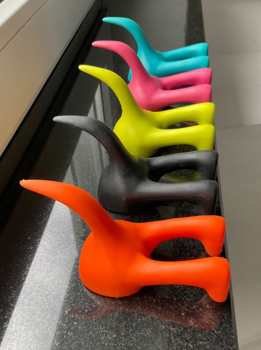 Wandhaken hundeschwanz bunt - wandhaken,