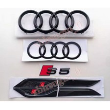 Für Audi S5 Emblem Ringe V+H