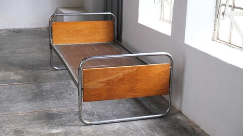 Bauhaus bett aus - bauhaus, verchromten