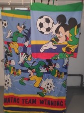 Vintage Mickey Mouse Micky Maus Bettwäsche Disney 2 Teilig Fußball Mickey Kids