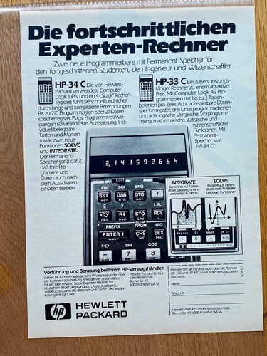 Hewlett packard taschenrechner - packard,