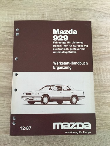 Werkstatthandbuch mazda 929 - mazda,