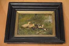 Schönes Gemälde Enten am