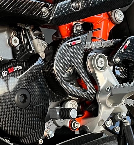 Carbon ritzelschutz für ktm - carbon,
