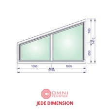 Giebelfenster aus Holz 219x141