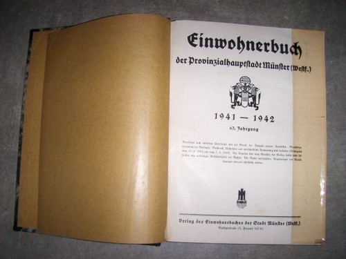 Münster einwohnerbuch der - münster,,