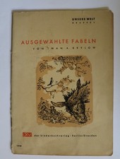 Ausgewählte Fabeln von Iwan A.Krylow,Unsere Welt Gruppe,Kinderbuchverlag Berlin