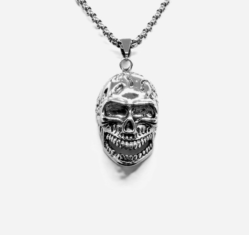 Biker skull halskette - biker,
