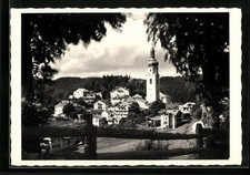 Kastelruth, Ortsansicht mit Kirche, Ansichtskarte 