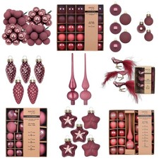 Christbaumschmuck Glas Weihnachtsbaumschmuck Christbaumkugeln Dusty Rose Mix
