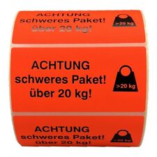 Etiketten Aufkleber über 20