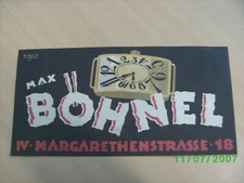 Uhrenwerbung Max Böhnel -