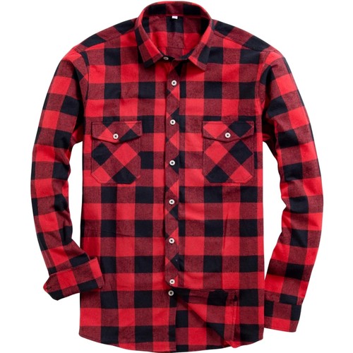Herren flanellhemd kariert - herren,