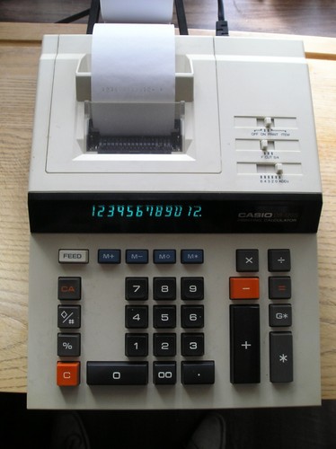 Casio tischrechner 80er - casio, tischrechner,