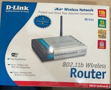 D-Link Wireless Router DI-514  Kabellos LAN 2,4 GHz WLAN Antenne TOP OVP