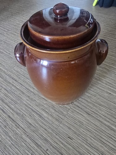 Rumtopf mit deckel - mit, keramik
