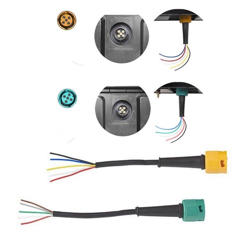 Bajonett stecker set gelb - bajonett,
