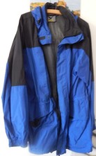 Salewa Outdoor Jacke Windjacke Leichtejacke Unisex Blau Schwarz Gr. S Kapuze