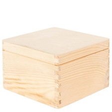 Holzkiste quadratisch mit