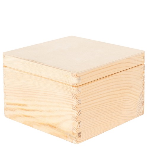 Holzkiste quadratisch mit