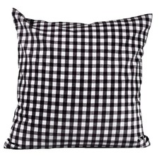 Karierter Kissenbezug Baumwolle Karo 1x1 Dekokissen Sofakissen Landhaus