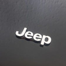 1x JEEP 3D Aluschild 25mm Logo Emblem Schriftzug 2,5cm
