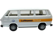 HERPA VW Bus T3 T2, Lufthansa Technik 1:87 H0 Modellauto Ovp INKgrafiX TOYS A332
