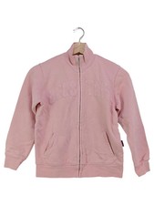 BELSTAFF Damen Sweatjacke Gr. 36/S Rosa Baumwolle Reißverschluss Logo