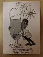 Kurerlebnis Bad Salzungen - O‘ Sole MIO!  Motivkarte Karikatur Comic