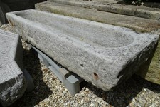 1851 ant.222cm GRANITTROG STEINTROG BRUNNENTROG GRANITBRUNNEN Blumentrog Brunnen