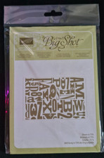 STAMPIN UP! - Buchstabensalat (Alphabet Press Embossing Folder) - Prägeform