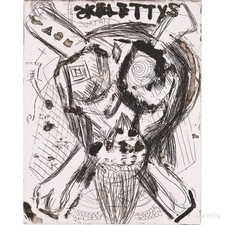 JONATHAN MEESE ORIGINAL RADIERUNG DON SKELETTI SCHÄDEL SIGNIERT VP: 594€*