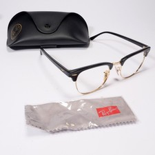 Ray-Ban Clubmaster Gestell Rahmen Gold Schwarz Brille Sonnenbrille Gleitsicht
