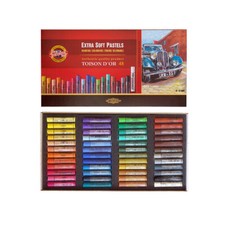 48 KOH-I-NOOR extra soft Pastellkreiden - professionelle runde Künstlerkreide