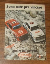 Seltene Werbung POLISTIL Toyota Celica GT & Talbot Sunbeam Lotus Modellauto 1982