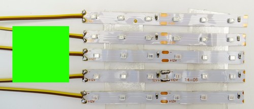 Stück led strip grün - led,
